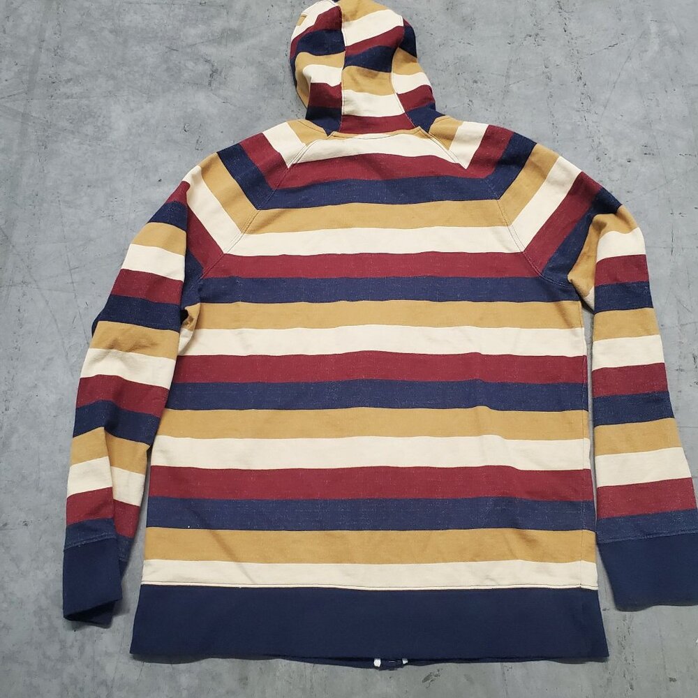 Hang Ten X-Large Multicolor Striped Hoodie Sweatshirt Front Pocket Drawstring Ho - Picture 6 of 8